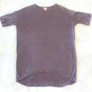 Small Heather Purple LuLaRoe Short-sleeve Top